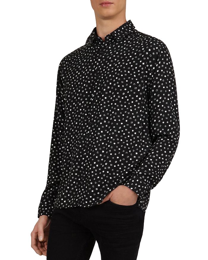 The Kooples Micro-Dot Classic Fit Shirt | Bloomingdale's