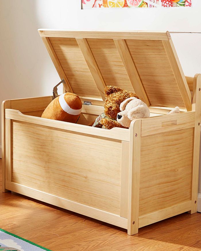 Melissa & Doug Wooden Toy Chest In Honey