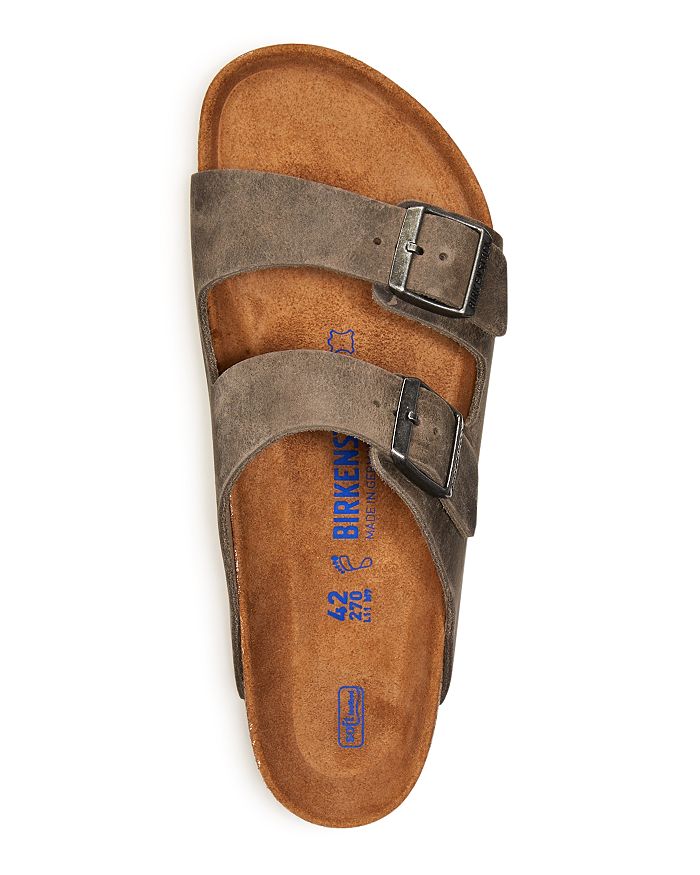 Shop Birkenstock Men's Arizona Slide Sandals In Gray