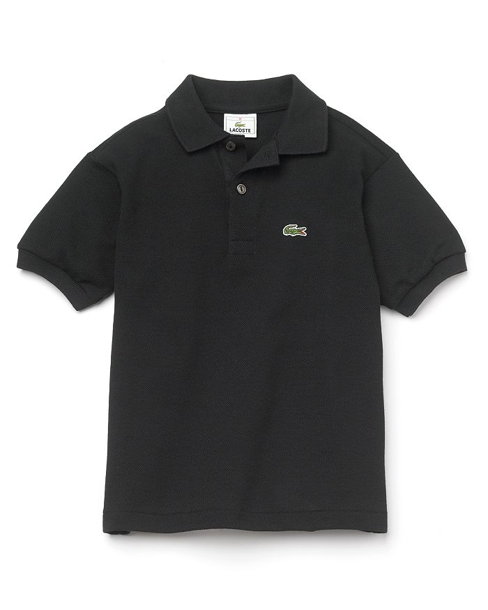 Shop Lacoste Boys' Classic Pique Polo Shirt - Little Kid, Big Kid In Black