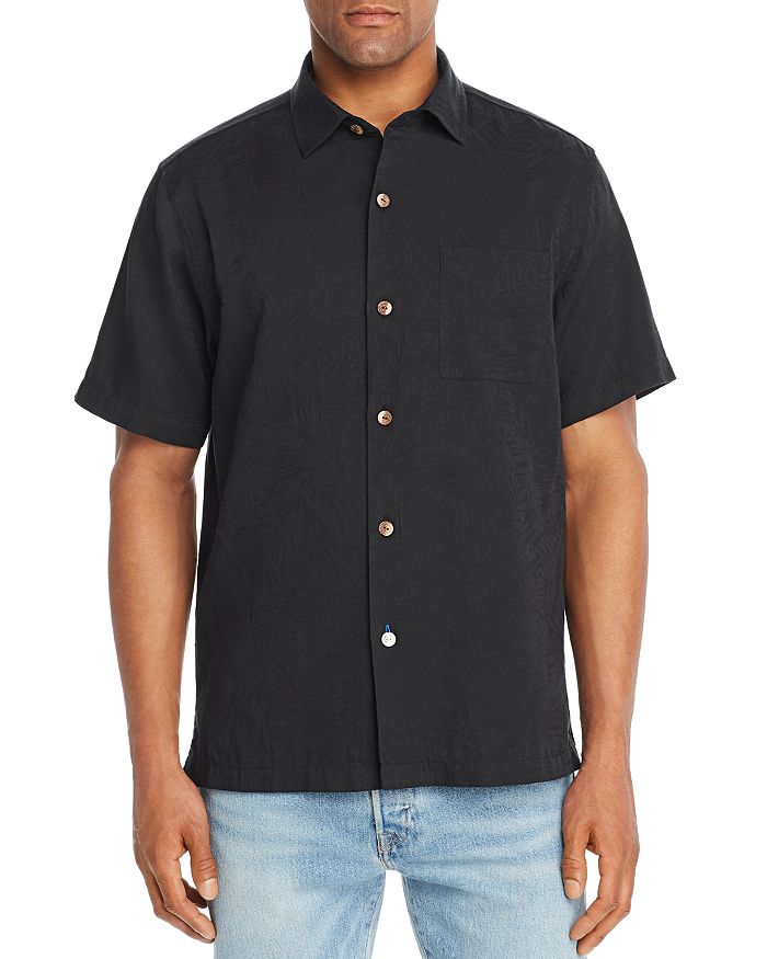 Tommy Bahama Camden Coast Short-Sleeve Jacquard Classic Fit Shirt ...