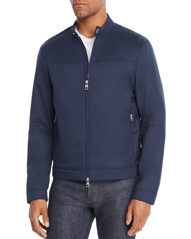 Michael Kors Zip-Front Racer Jacket
