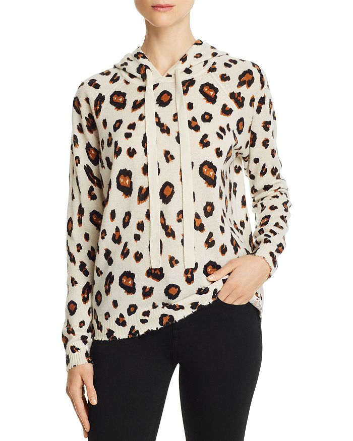 Minnie rose leopard sweater sale