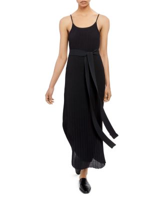 theory pleated tank dress Theory Crew Sleeveless Pleated Dress