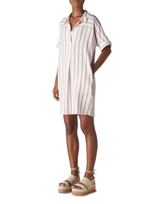 whistles stripe shirt dress