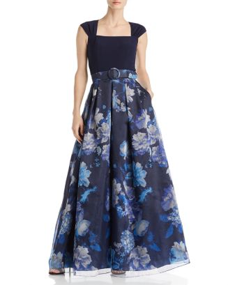 Eliza J Floral Organza Ball Gown | Bloomingdale's