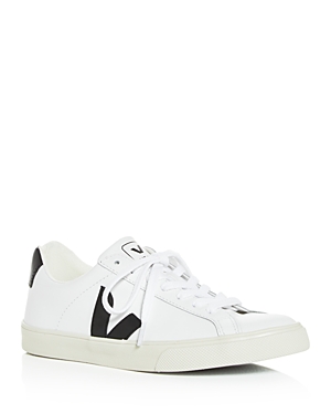 Veja Women's Esplar Low Top Sneakers In White/black
