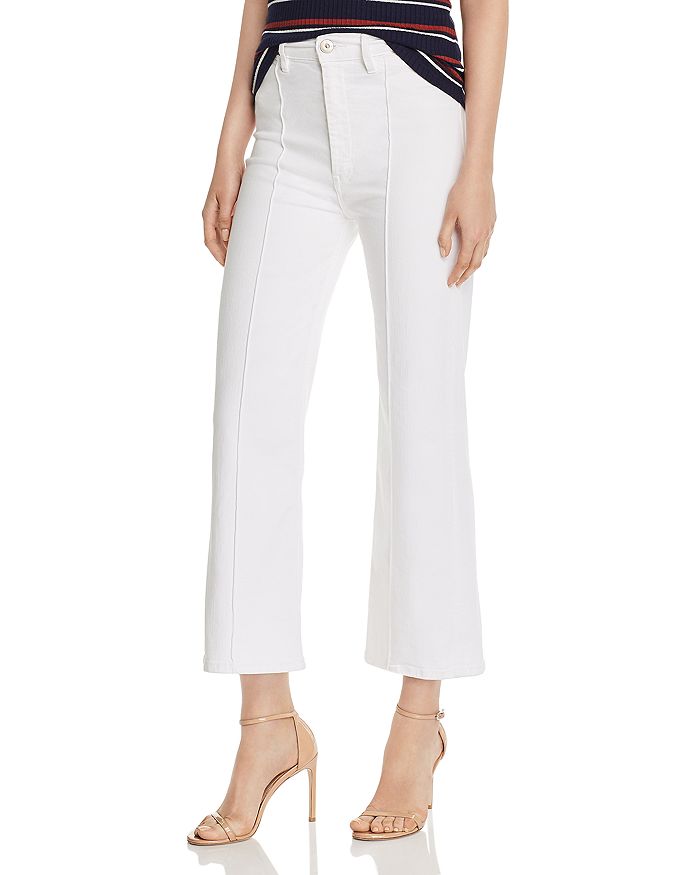 3X1 NICOLETTE HIGH-RISE ANKLE FLARED JEANS IN ASPRO,WPKJ1-0552