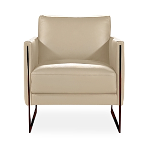 Giuseppe Nicoletti Coco Leather Chair - 100% Exclusive In Bull 352 Fango/polished Stainless Steel