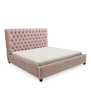 Bloomingdale's Artisan Collection Spencer Tufted Upholstery Queen Bed In Vance Watermelon