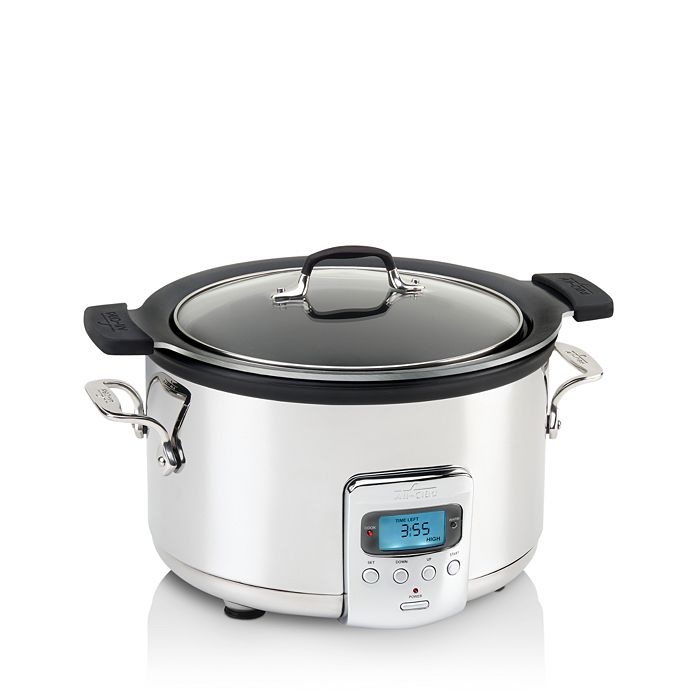 All-Clad 4qt Electric Slow Cooker with Black Ceramic Insert