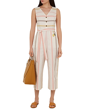 TED BAKER COLOUR BY NUMBERS PERUUE STRIPED JUMPSUIT,WMT-PERUUE-WH9W