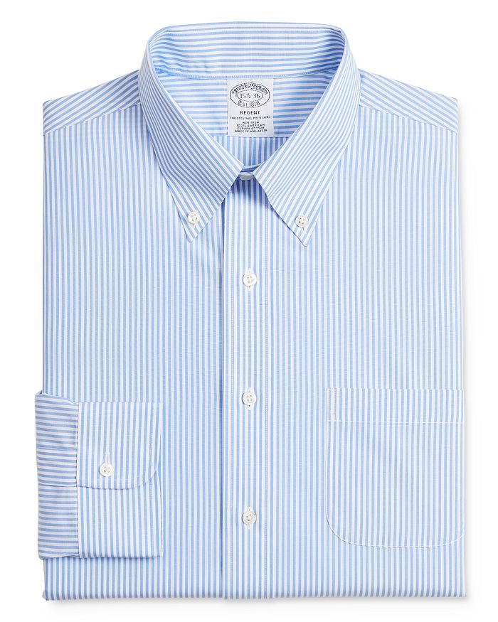Brooks Brothers Bengal Stripe Classic Fit Button-Down Shirt ...