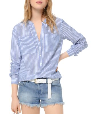 michael kors striped blouse