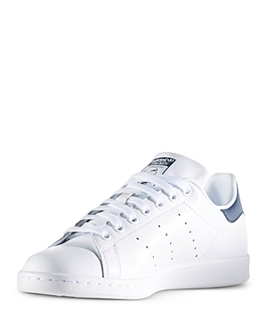 Adidas Originals Women's Stan Smith Lace Up Sneakers In Cloud White/gray