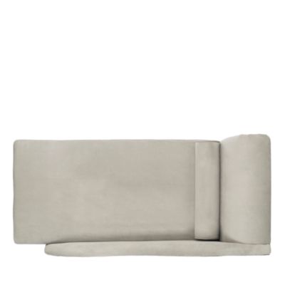 Caiden Velvet Chaise with Pillow
