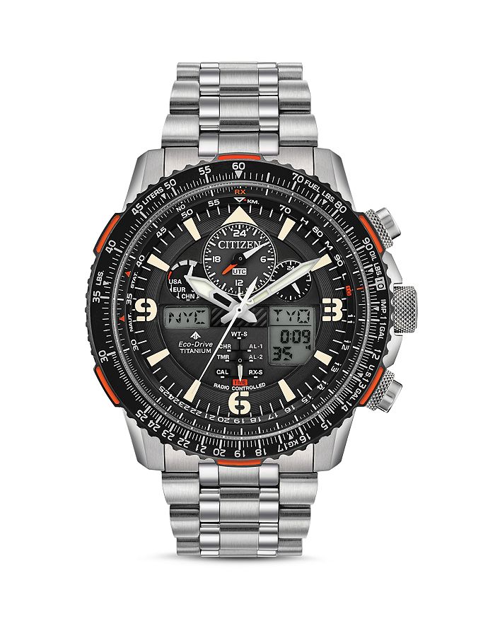 Shop Citizen Promaster Skyhawk A-t Watch, 45mm In Black/silver