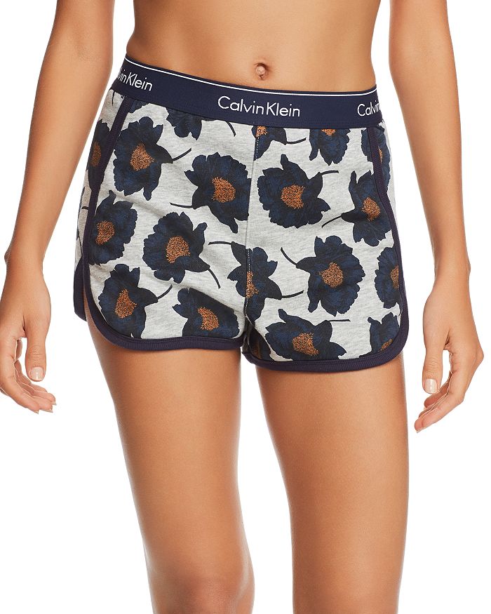 Calvin Klein Modern Cotton Lounge Shorts In Capture Floral