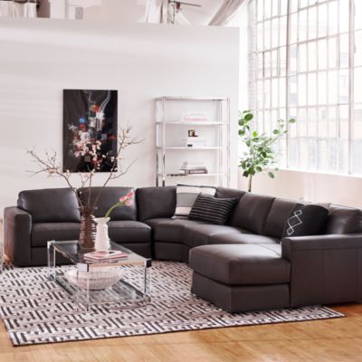 Greyson 4-Piece Leather Sectional