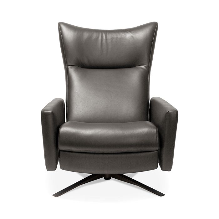 Shop American Leather Stratus Comfort Air Chair In Bison Deep Blue