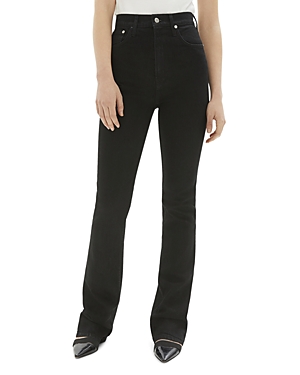 Helmut Lang Femme High-waisted Bootcut Jeans In Black
