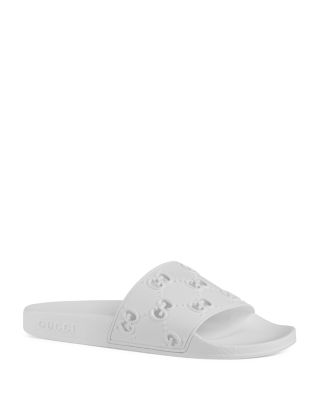 gucci white sandals sale