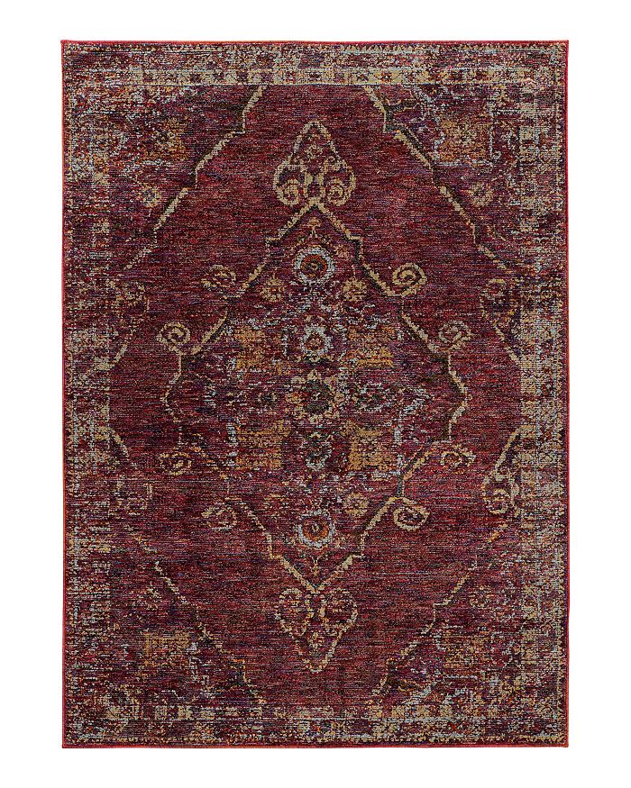 Oriental Weavers Andorra 7135 Area Rug, 1'10 X 3'2 In Red/gold