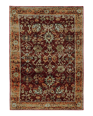 Photos - Area Rug Oriental Weavers Andorra 7154A , 6'7 x 9'6 Red/Gold 456130 
