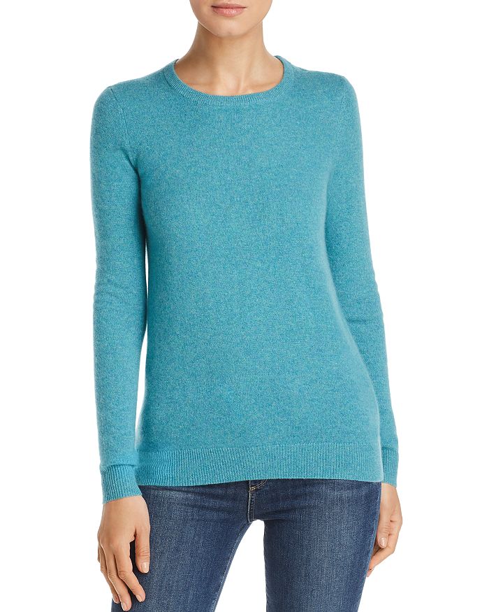 C By Bloomingdale's Cashmere Turtleneck Sweater - 100% Exclusive In Marled Teal
