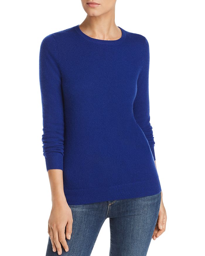 C By Bloomingdale's Crewneck Cashmere Sweater - 100% Exclusive In Royal Navy