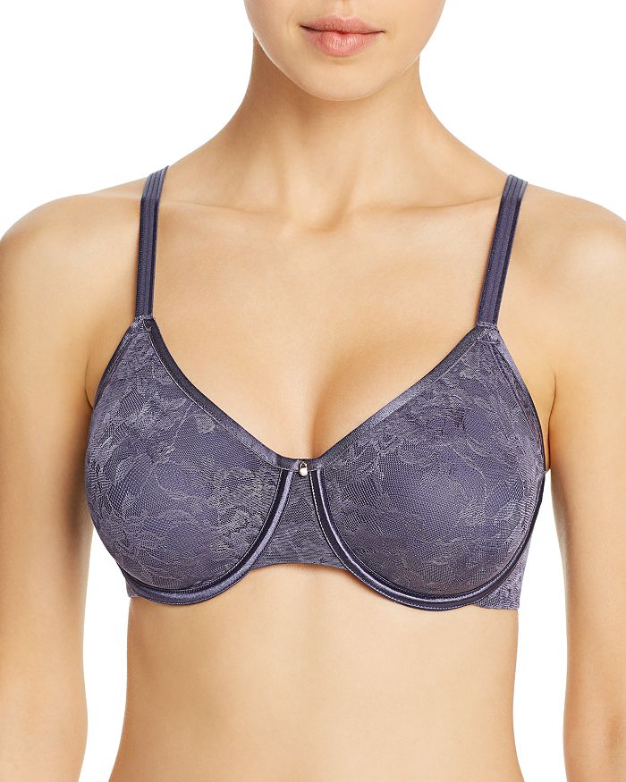 Le Mystere Lace Perfection Smoother Bra In Nocturn Blue