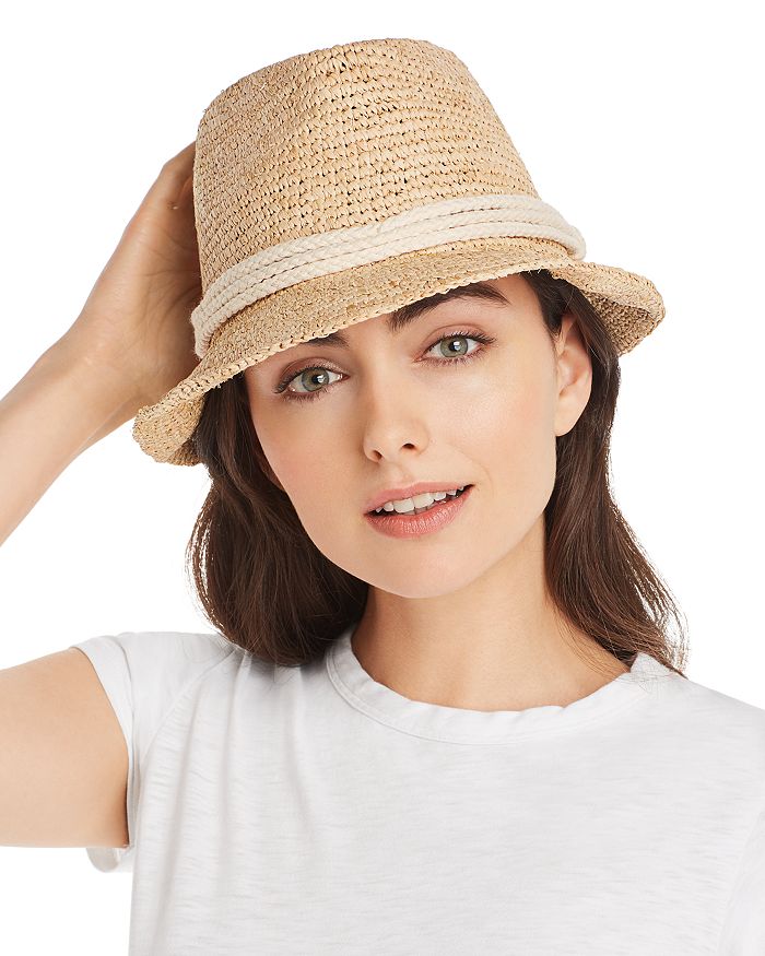 Ale By Alessandra Marin Raffia Hat In Natural/ivory