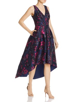 aidan mattox jacquard dress