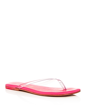 Tkees Women's Lily Clear Flip-flops In Lily Pink