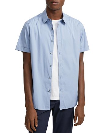 Theory Sylvain Wealth Short-Sleeve Regular Fit Shirt | Bloomingdale's