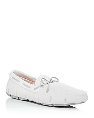 Swims Men's Mesh & Braided-lace Loafers In White