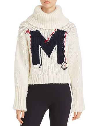Moncler M Logo Turtleneck Sweater | Bloomingdale's