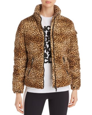 Moncler Bady Leopard Print Down Coat | Bloomingdale's