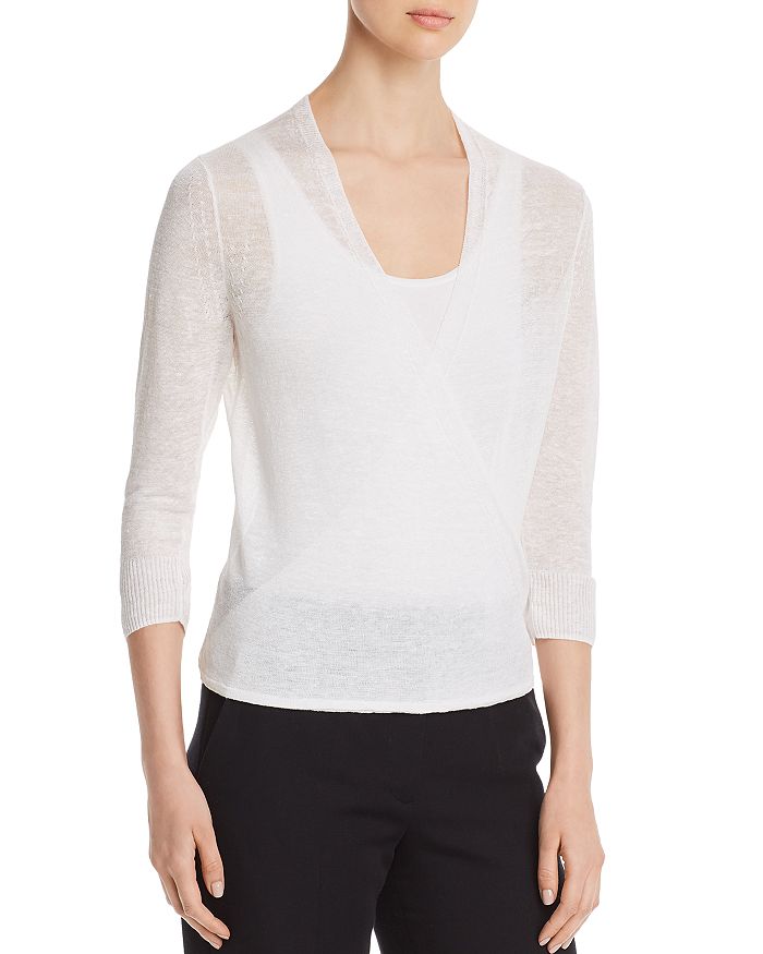 Shop Nic And Zoe Nic+zoe Lightweight Four-way Cardigan In Paper White