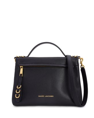 MARC JACOBS MARC JACOBS The Two Fold Medium Leather Shoulder Bag ...