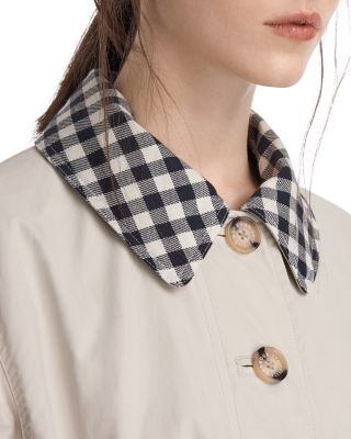 【Barbour by ALEXACHUNG】GLENDA CASUAL Barbour X Alexachung Glenda Casual Trench Coat In Monk's