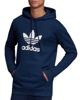 adidas navy trefoil hoodie