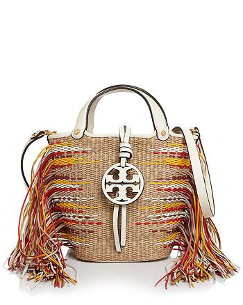 tory burch miller fringe clutch