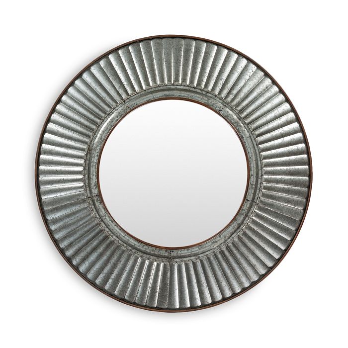 Shop Surya Nadja Mirror In Silver