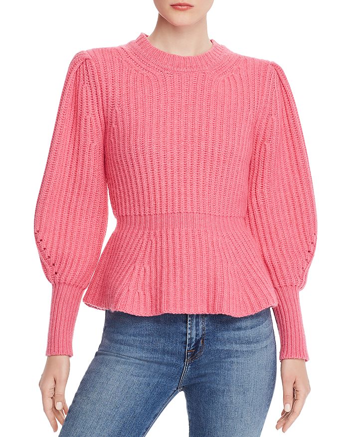 Rebecca taylor on sale peplum sweater