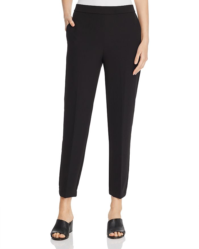 EILEEN FISHER CROPPED PULL-ON PANTS,F9LXJ-P4143M