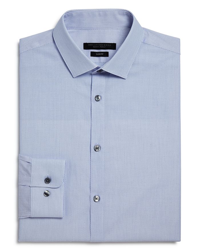 John Varvatos Star USA Micro Solid Slim Fit Dress Shirt | Bloomingdale's