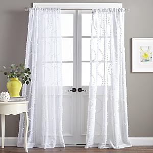 Peri Home Dixon Wave Rod Pocket Curtain Panels, 50 X 63 In White