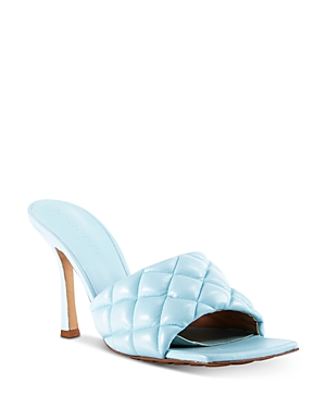 Bottega Veneta Women's Quilted Leather High-heel Sandals In Midnight Blue