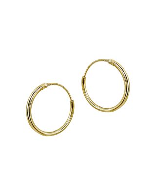 Medium Hoop Earrings in 18K Gold-Plated Sterling Silver or Sterling Silver - Exclusive